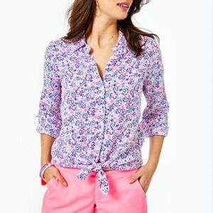 Long sleeve linen Lilly Pulitzer button down